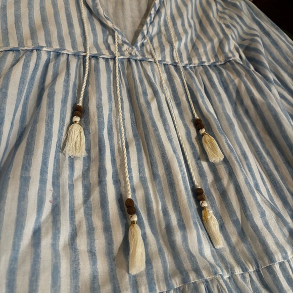 Emerson Fry India Collection Hand Blocked M/L Tiered MIDI dress - Picture 5 of 5